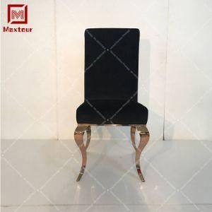 Dining Room Use Stainless Steel Frame Fabric Dining Chair