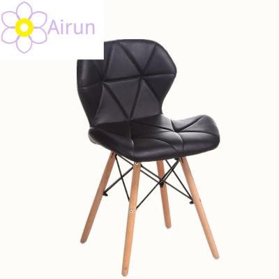 2020 Modern Design Cheap Home Furniture PU Leather Dining Room Chairs Beech Wood Legs Colorful Fabric Dining Chair