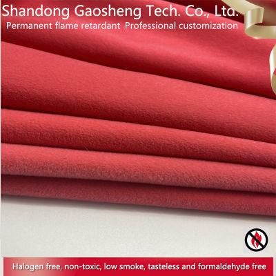 Flame Retardant Custom Rose Red Sofa Pillow Furniture Velvet Fabrics