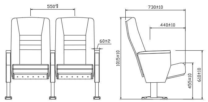 Cinema Theatre School Hall Conference Furniture Auditorium Seat