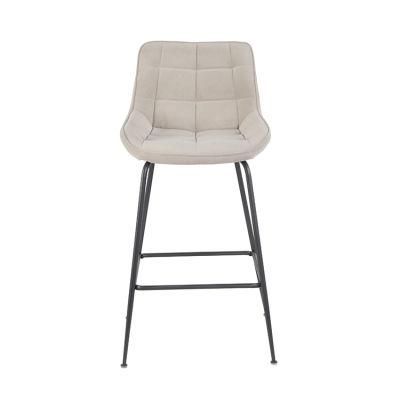 Modern Fabric Bar Chairs Metal