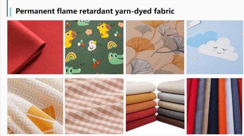 Upholstery Stock Lots Flame Retardant Linen Look Fabric for Sofa